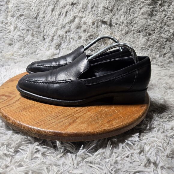 Ecco Vitrus III Men Size 7-7.5/41 Loafer Retro Black Formal Leather Comfort Shoe - Picture 2 of 11